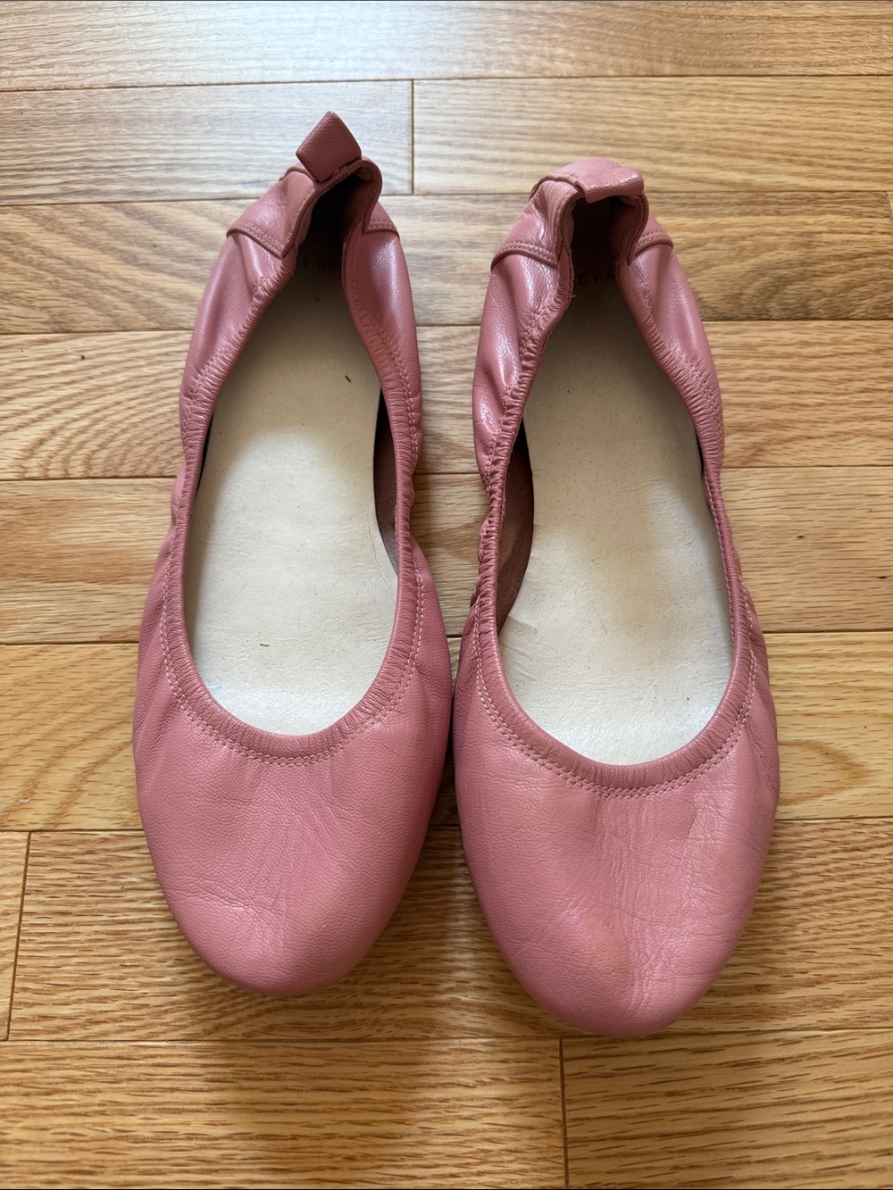 Cole Haan Dusty Rose Leather Ballet Flats